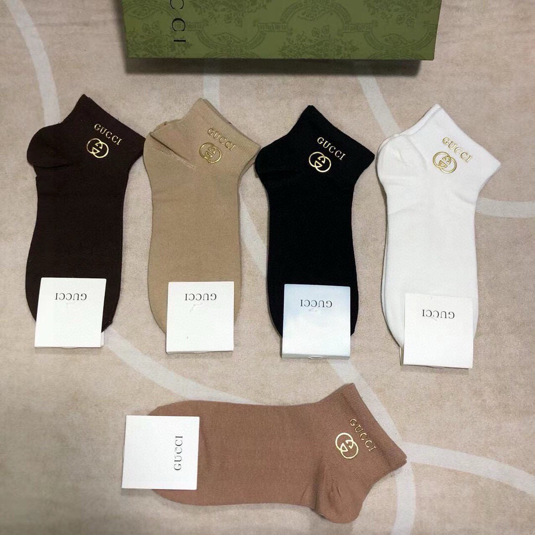 TOP GUCCI Socks - 5 Pieces as a Set