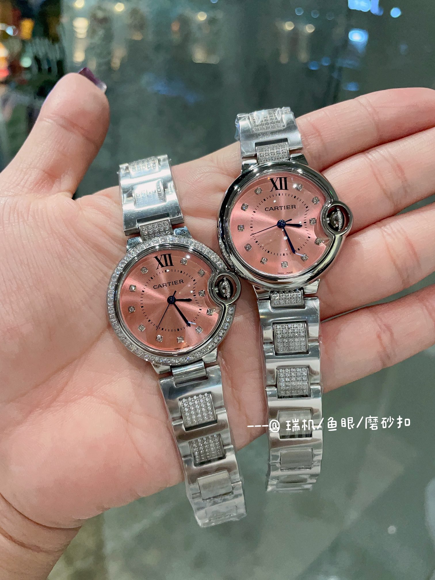 TOP Cartier Ruiji Fisheye Glass Watch - Pink