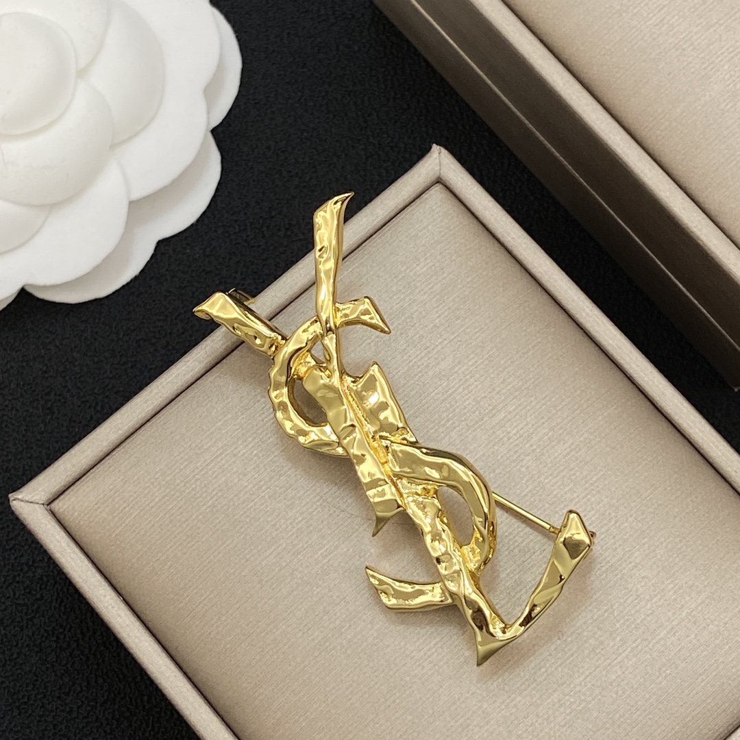 TOP Yves Saint Laurent YSL Brooch  - 3 Color