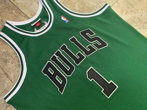 Derrick Rose Chicago Bulls Throwback Jersey St. Patrick's Day
