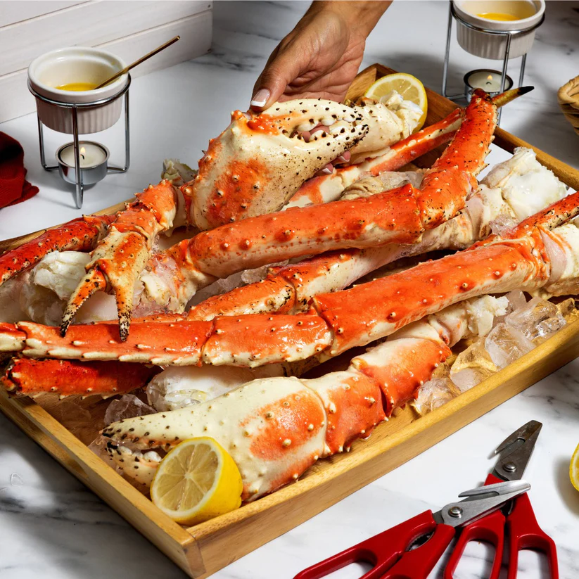 Fresh Cooked Norwegian Spitsbergen King Crab Colossal Legs FROM 2KG
