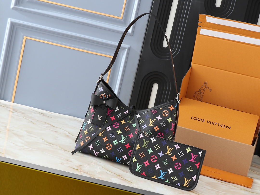 TOP Louis Vuitton LV Carryall Bag 29x24x12cm - Black