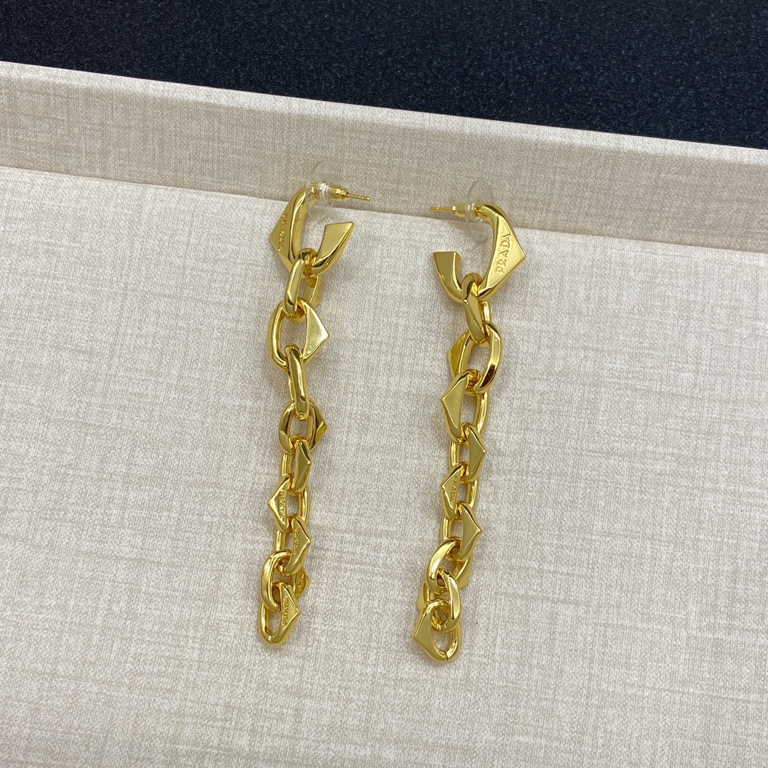 TOP PRADA Earrings - Gold
