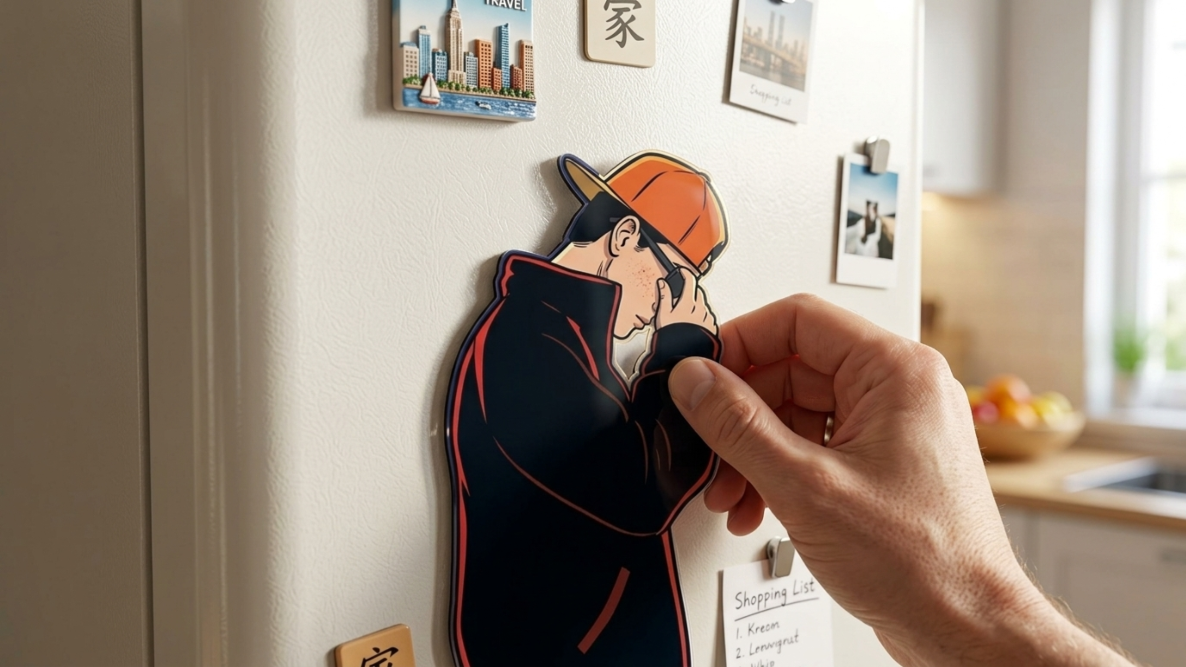 Custom Q-version NFC refrigerator magnet