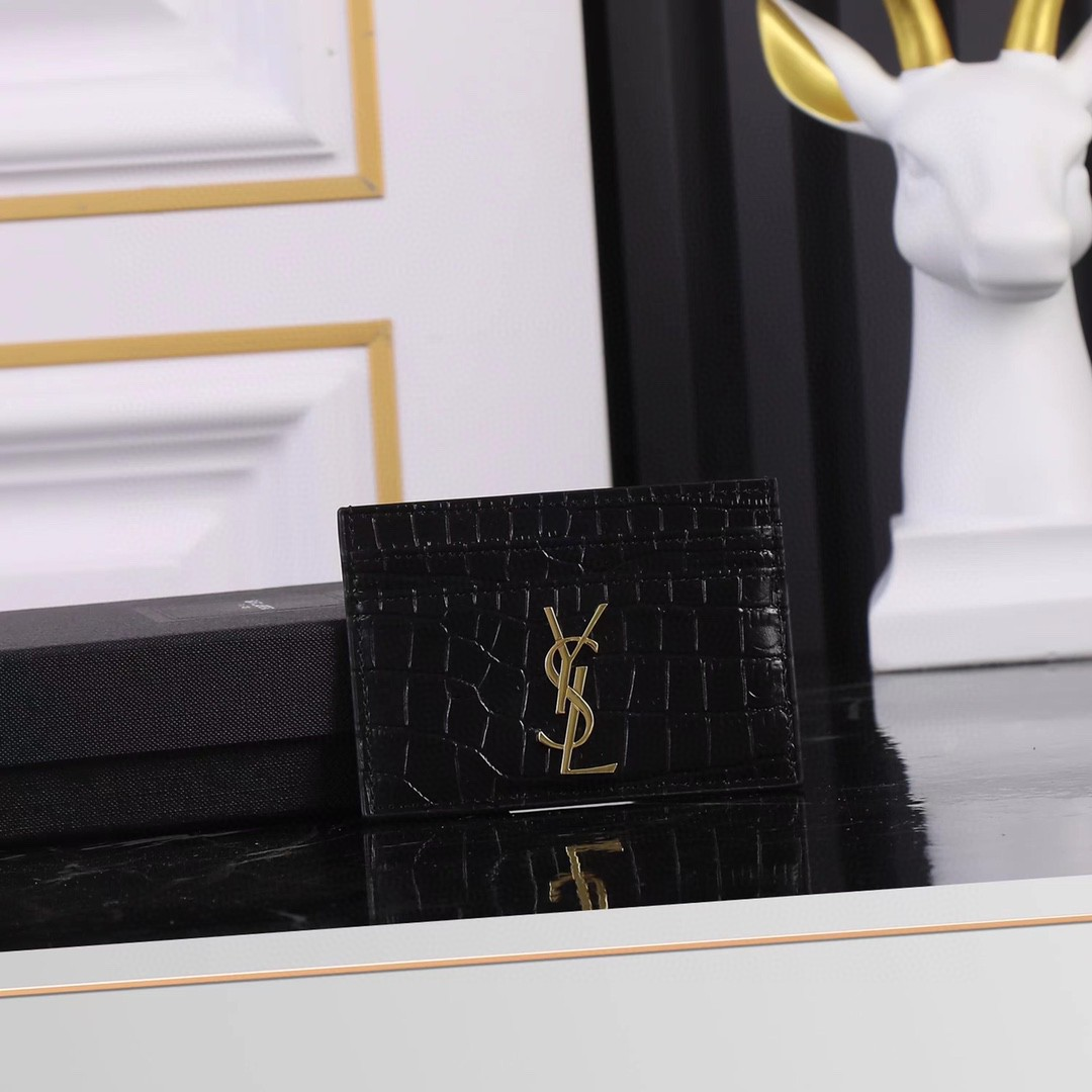 Saint Laurent YSL Crocodile Print Card Bags(Replica)