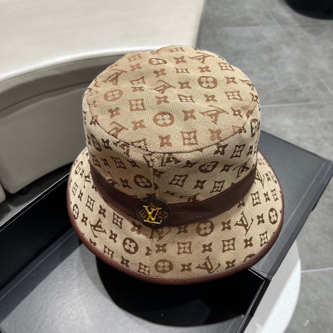 TOP Louis Vuitton LV New Fisherman Hat - Brown