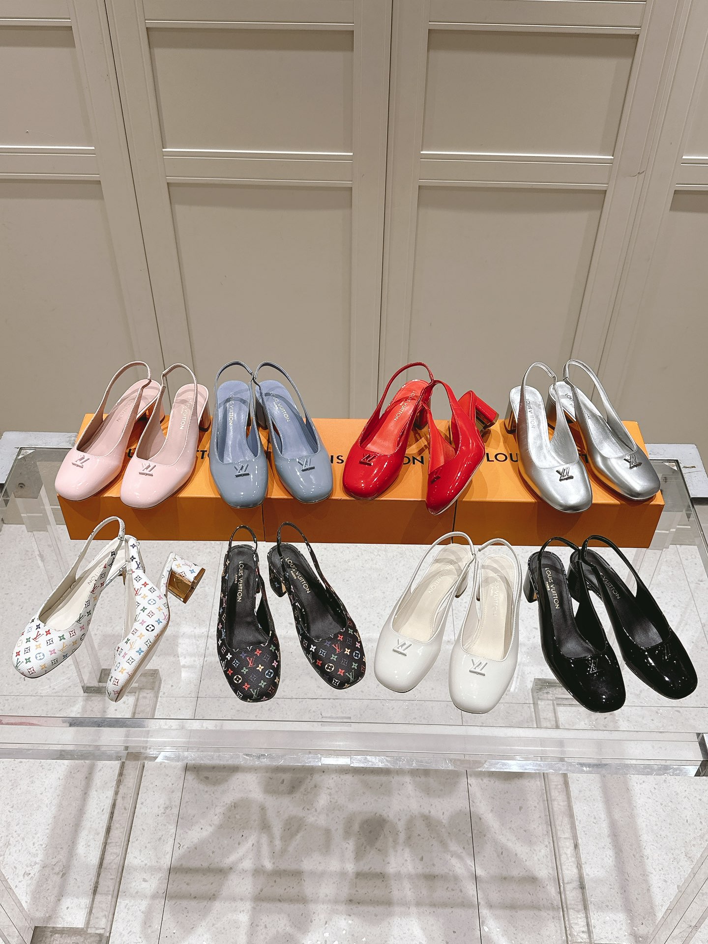 TOP Louis Vuitton LV 5.5cm Mid Heel Mules - 8 Color