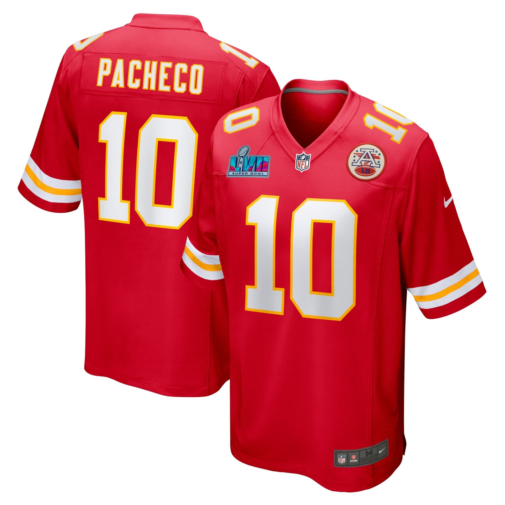 Isiah Pacheco Kansas City Chiefs  Super Bowl LVII Patch Game Jersey - Red