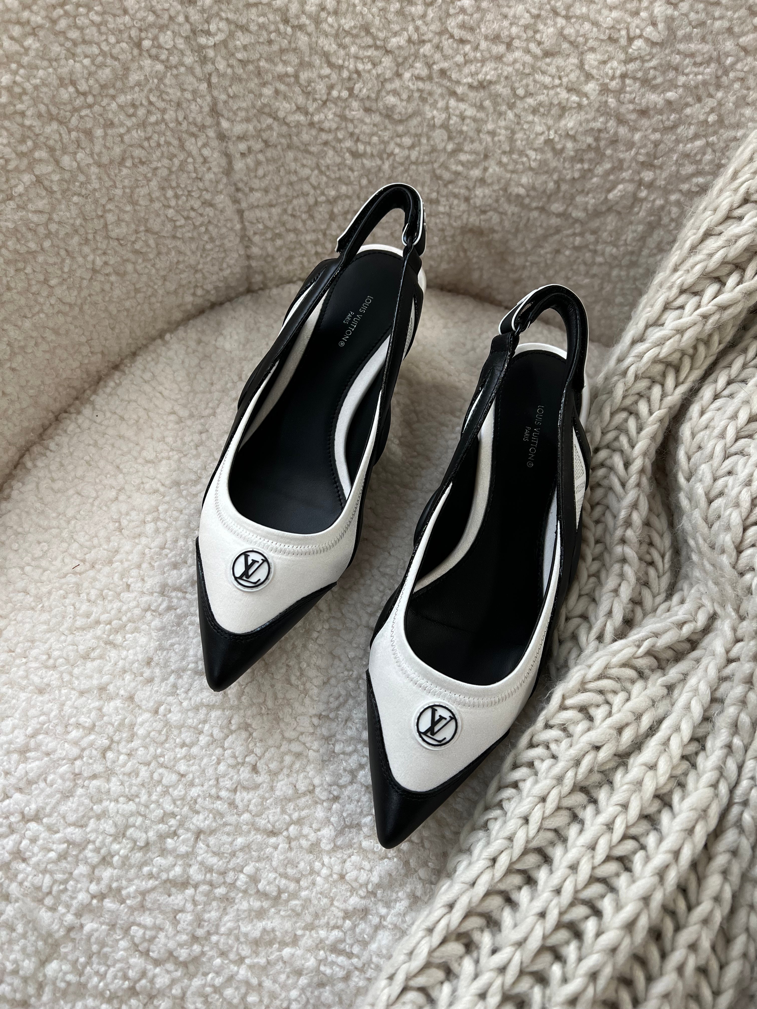 TOP Louis Vuitton LV L*V Archlight Slingback Pump - White