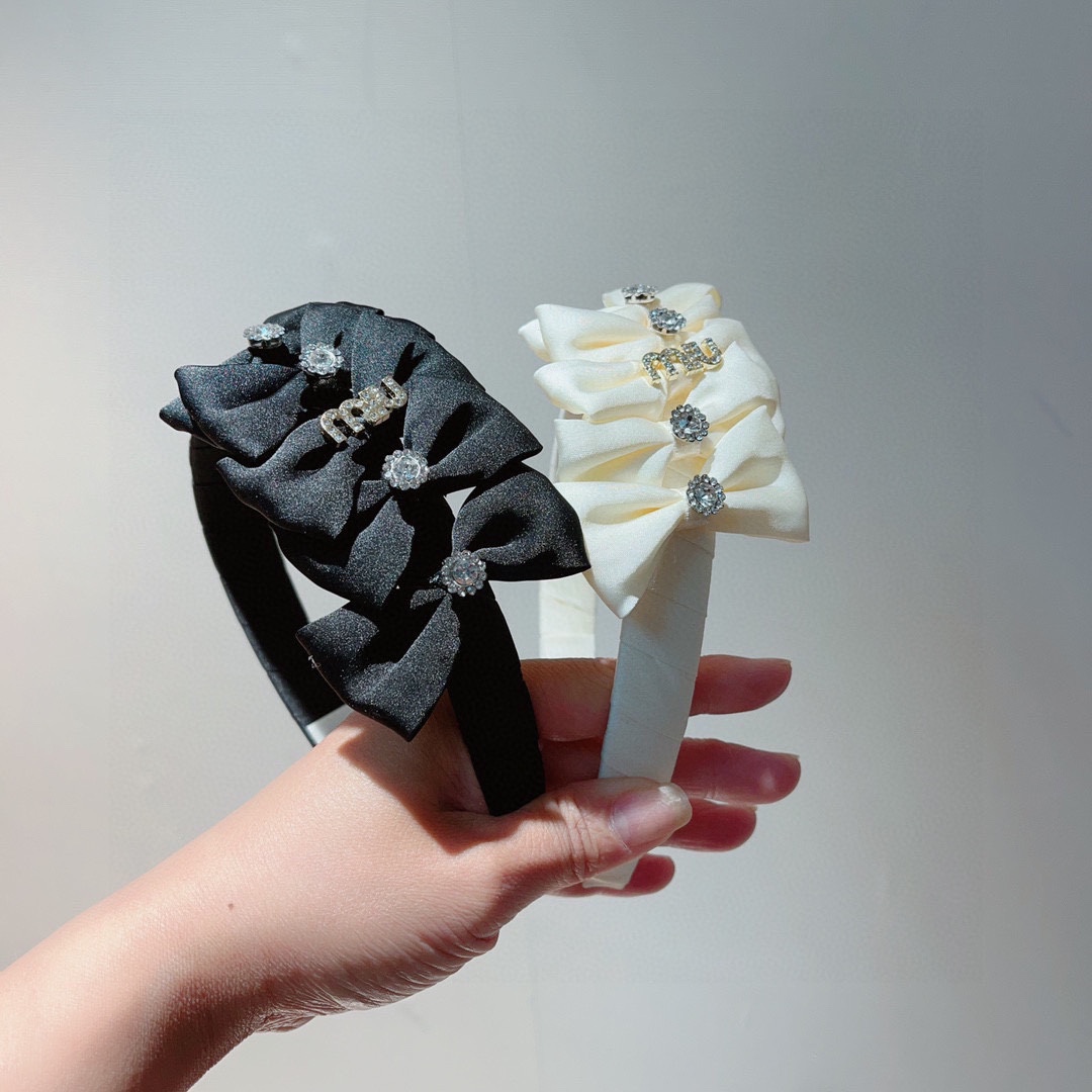 TOP Miu Miu Classical Hairband - Two Colors