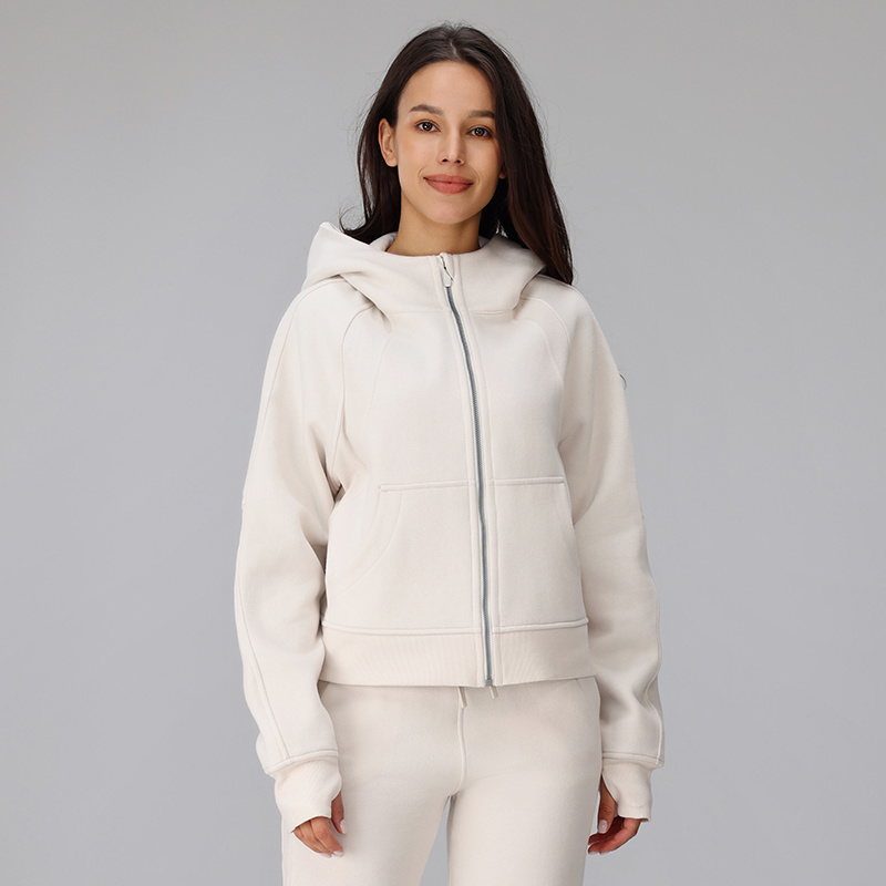 Cotton-Blend Fleece Lined Sports Jacket