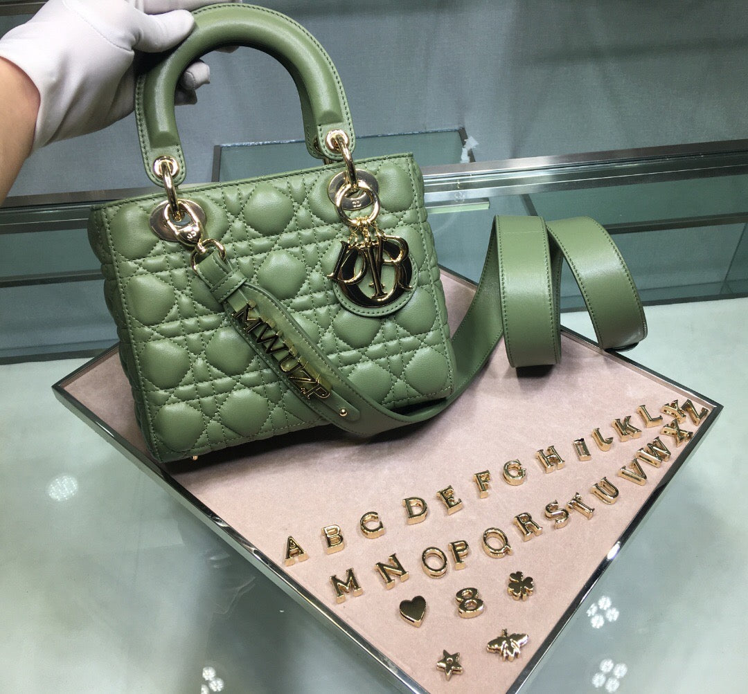TOP Christian Dior Lady Christian Dior Bag Abc - Green