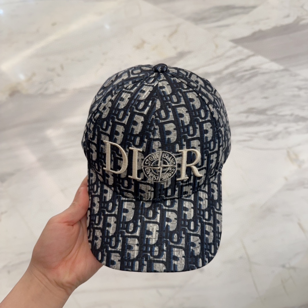 TOP Christian Dior Baseball Hat - Navy Blue