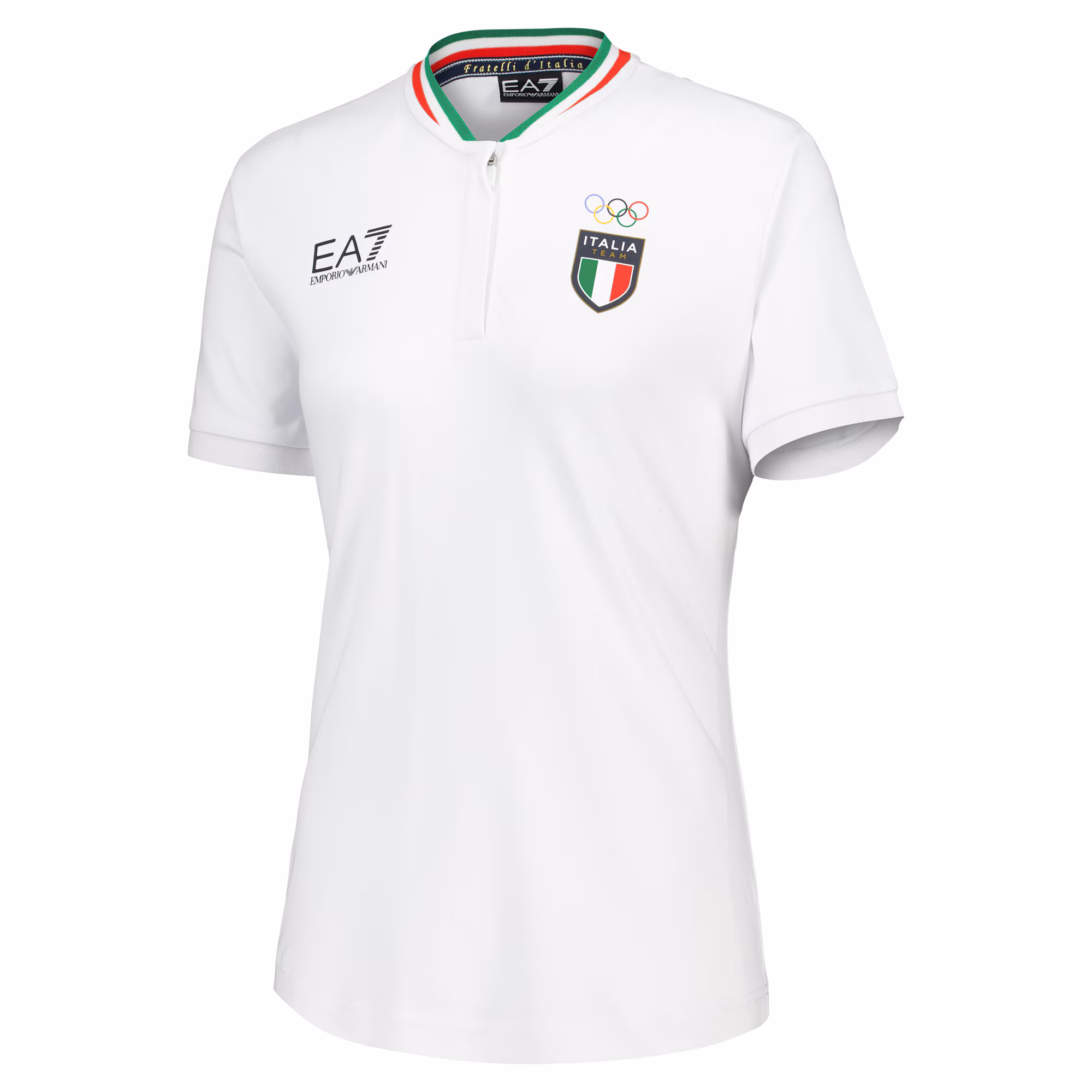 Team Italy EA7 Emporio Armani Polo - White - Womens