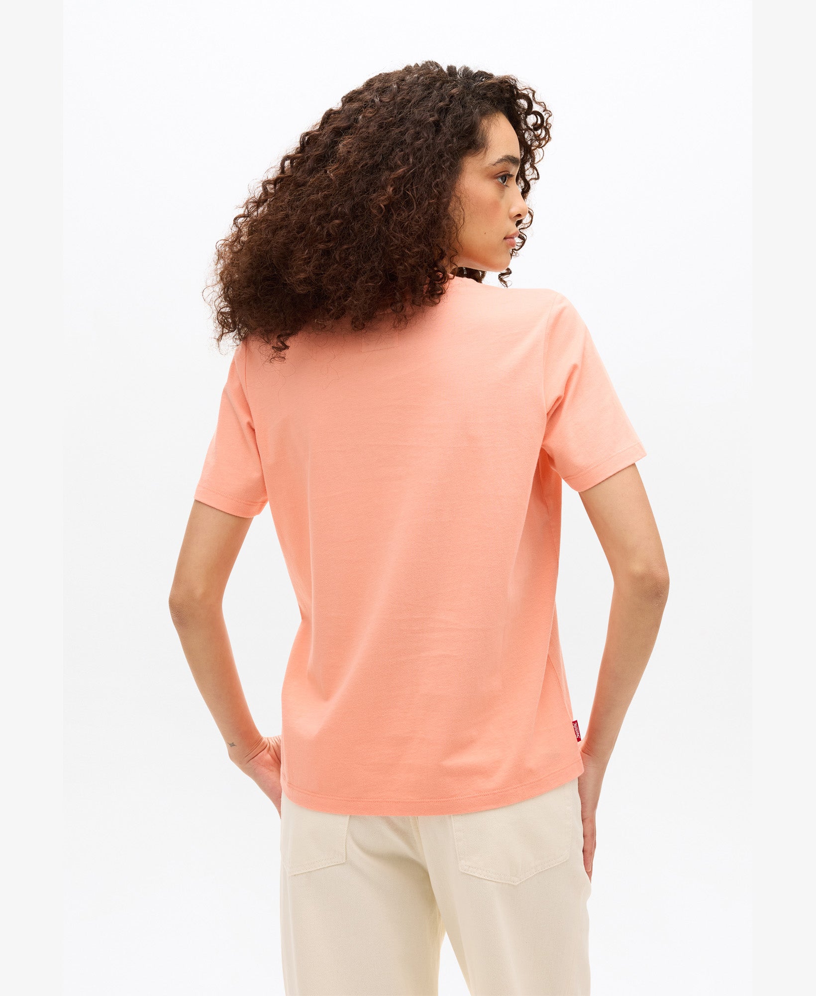 Embossed Logo Graphic Tee | Papaya Punch Pink