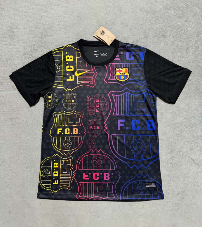 2025/2026 Barcelona Special Edition Black and yellow Football Shirt 1:1 Thai Quality