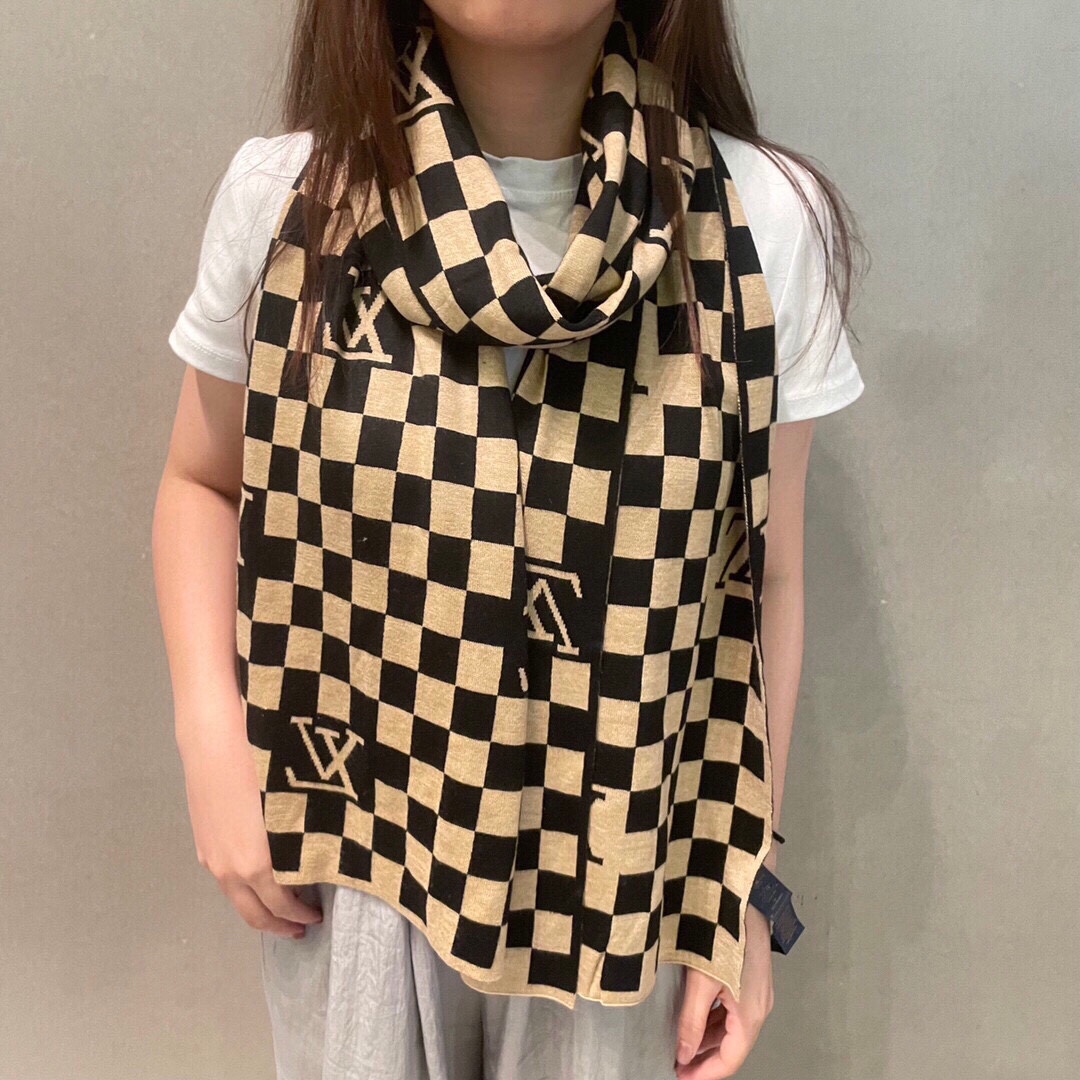 TOP Louis Vuitton LV Wool Scarf 32X200cm - 2 Color