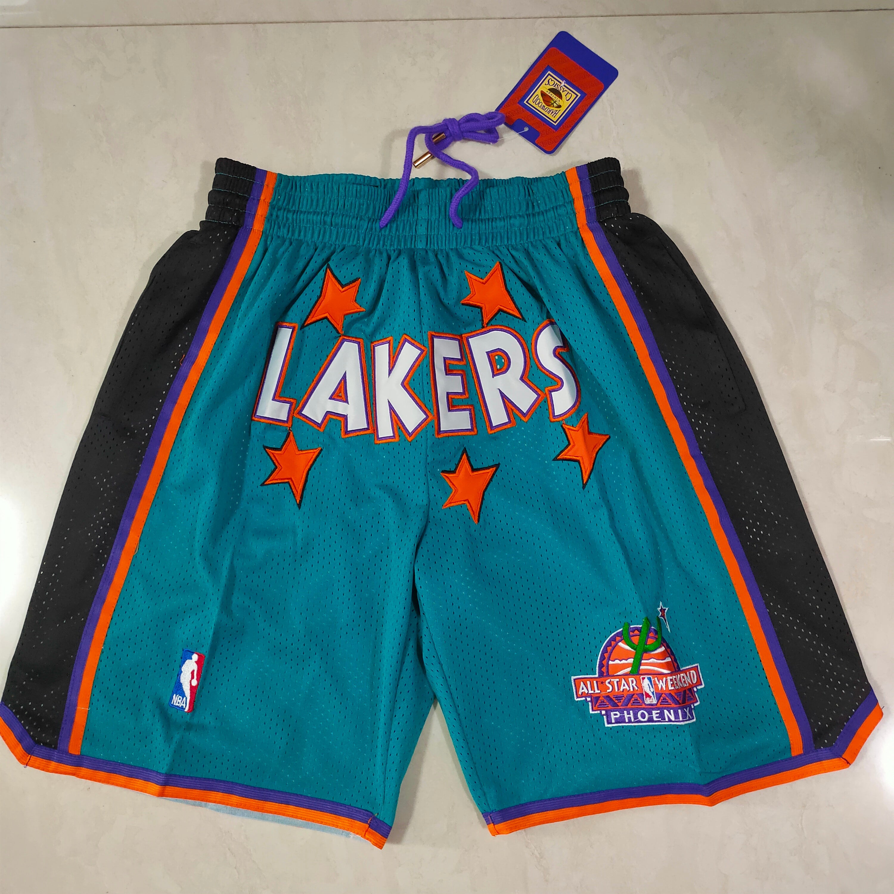 Los Angeles Lakers 95 All-Star Green Pocket Shorts