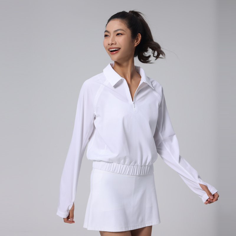 Womens Tennis 1/4 Zip Pullover