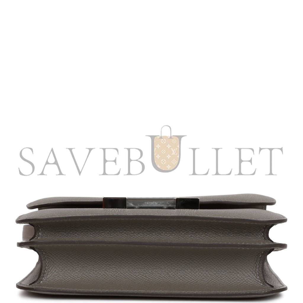 Hermes Constance 18 Gris Meyer Epsom Palladium Hardware