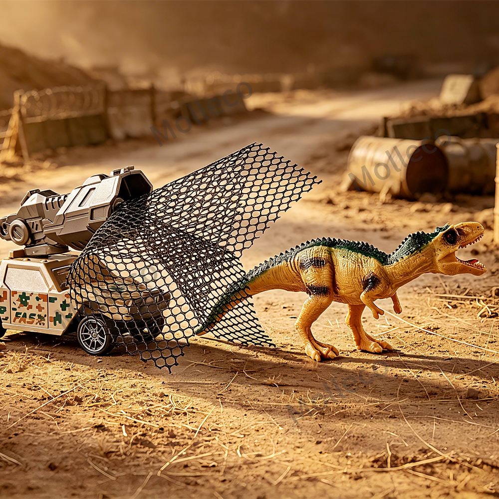 Molleco Dinosaur Figure Car Toys Set for Kids and Childre ST090