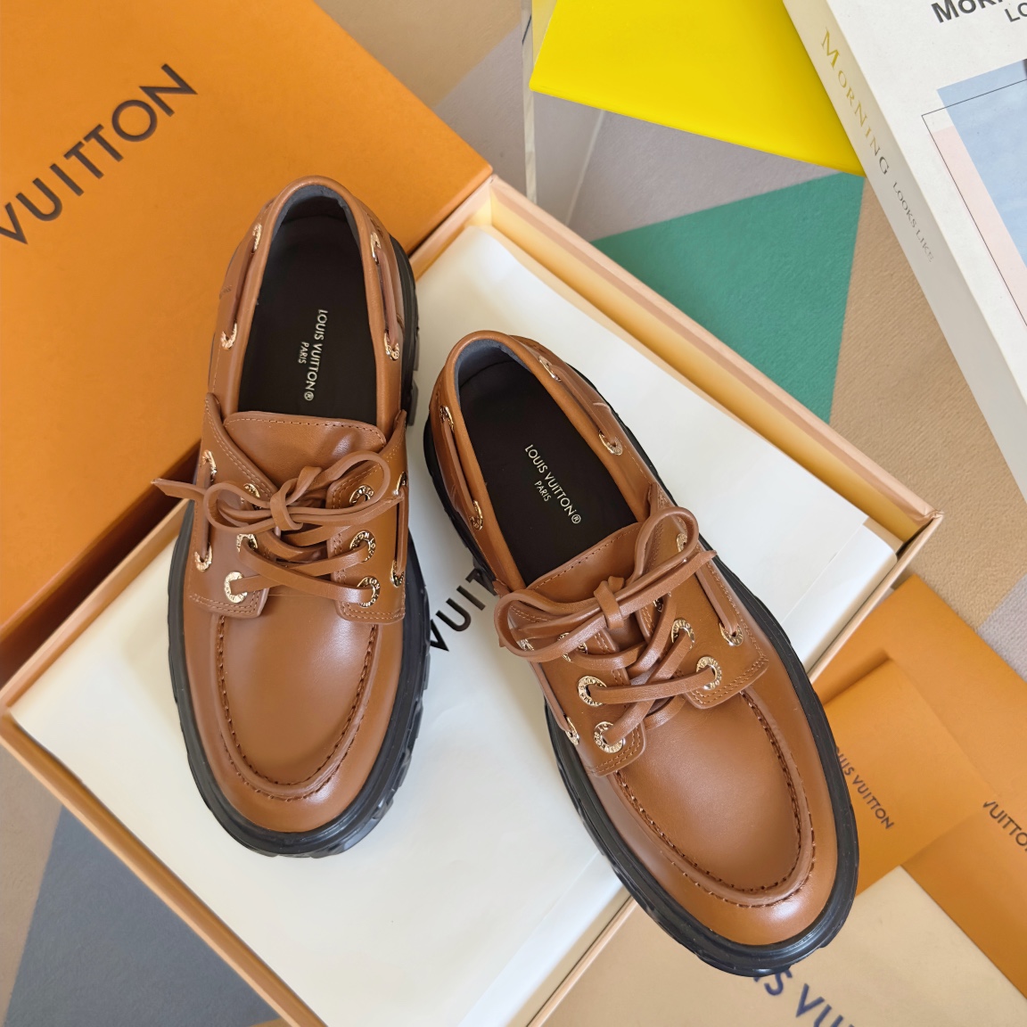 TOP Louis Vuitton LV Record loafers Shoes - 2 Colors
