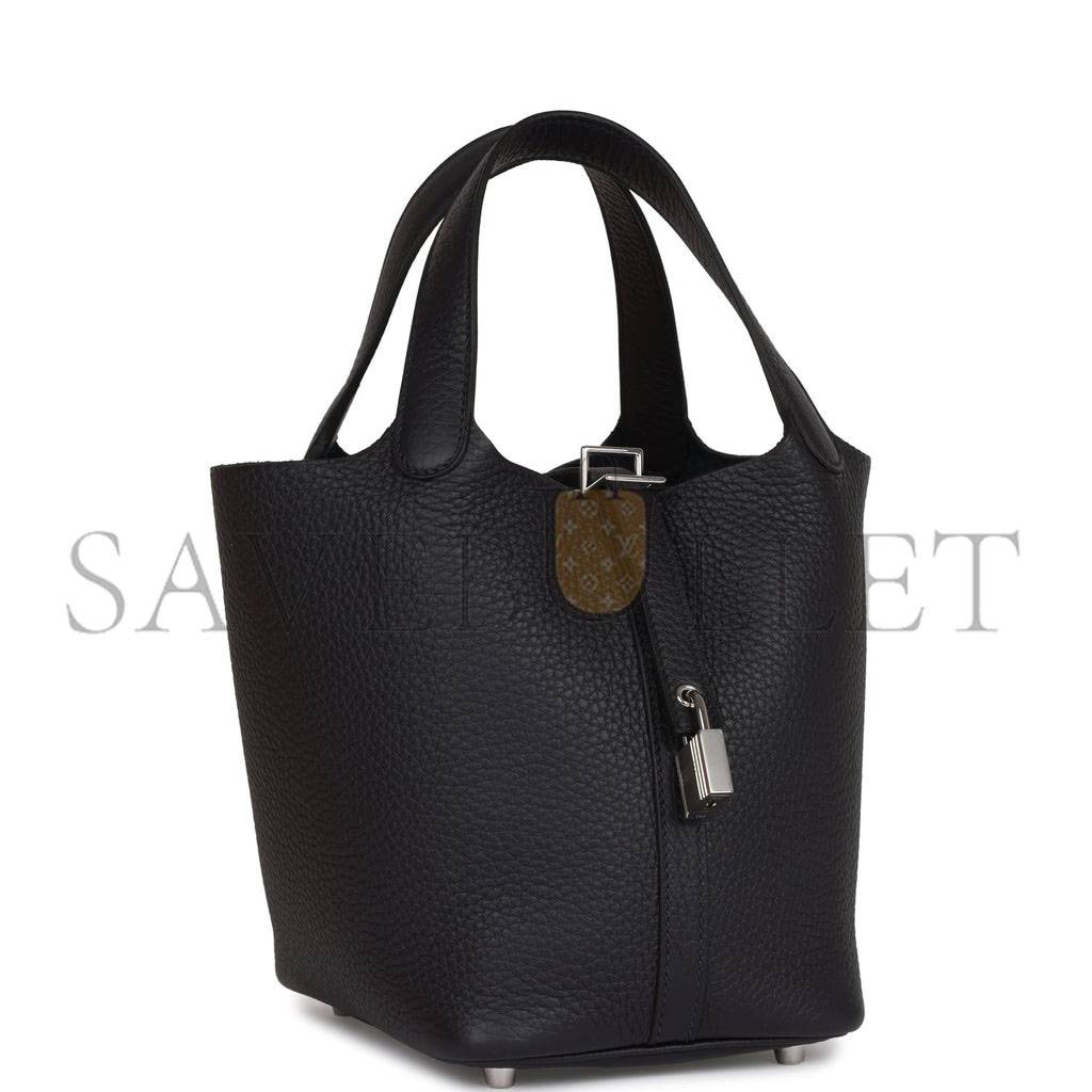 HERMES MASTER PICOTIN LOCK 18 CABAN CLEMENCE PALLADIUM HARDWARE (18*13*18cm)