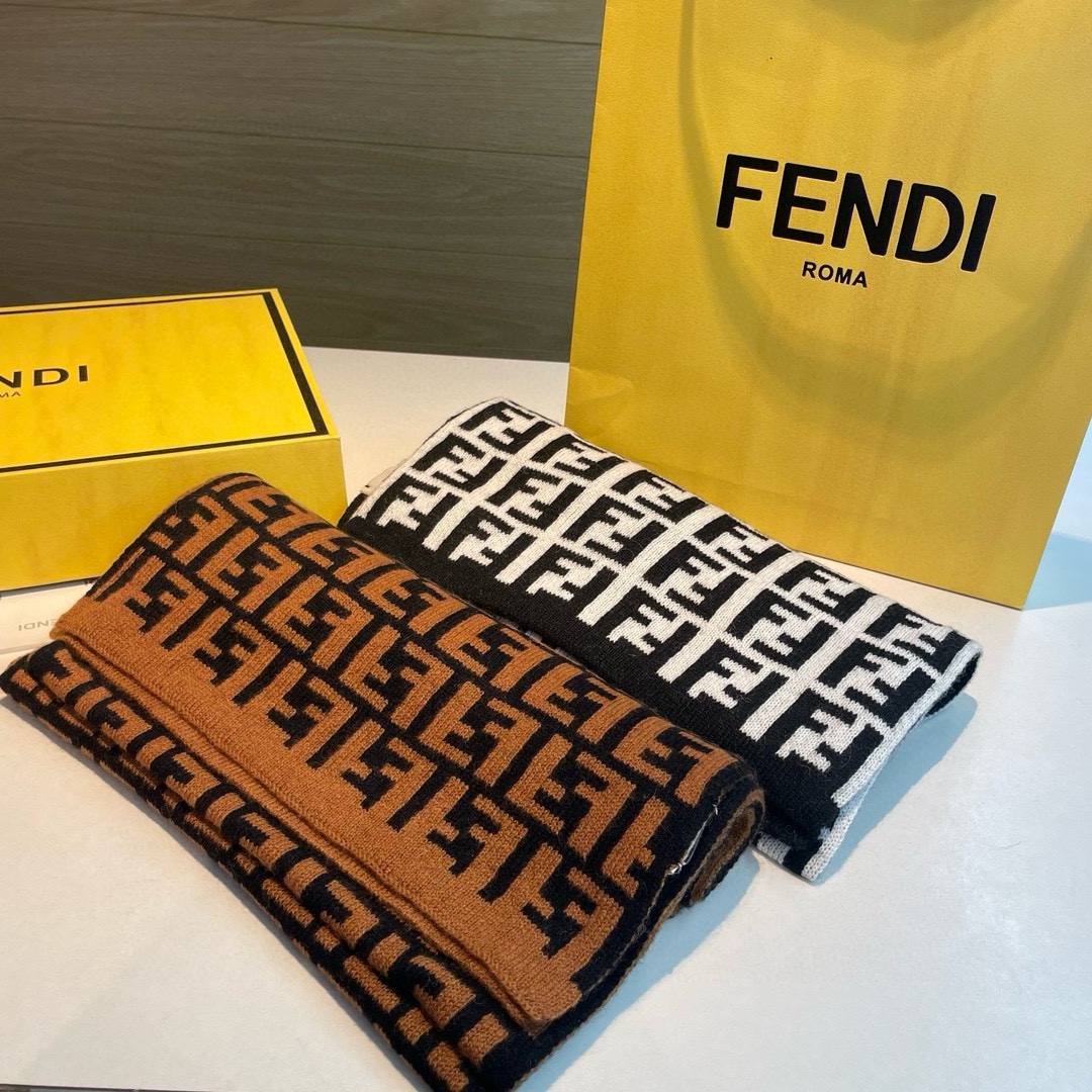 TOP FENDI Cashmere Scarf 30*180cm -2 Colors
