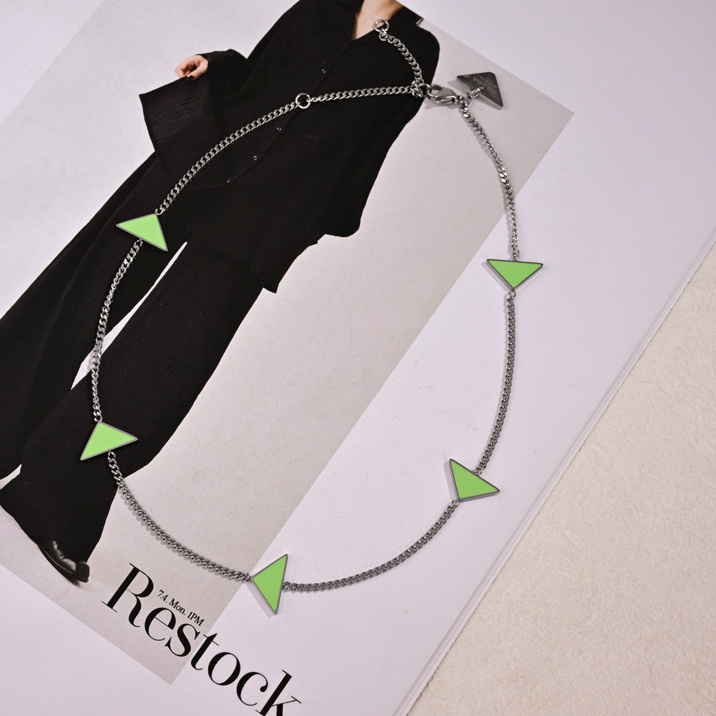 TOP PRADA Symbole Necklace - Silver