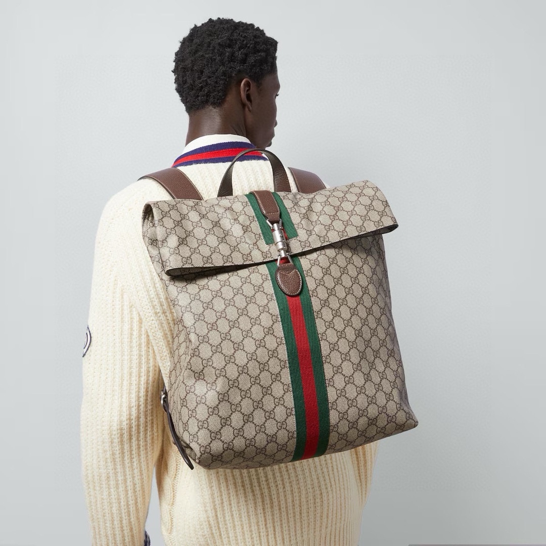 TOP GUCCI Jackie 1961 GG Backpack 52.5X33X18cm - SHW
