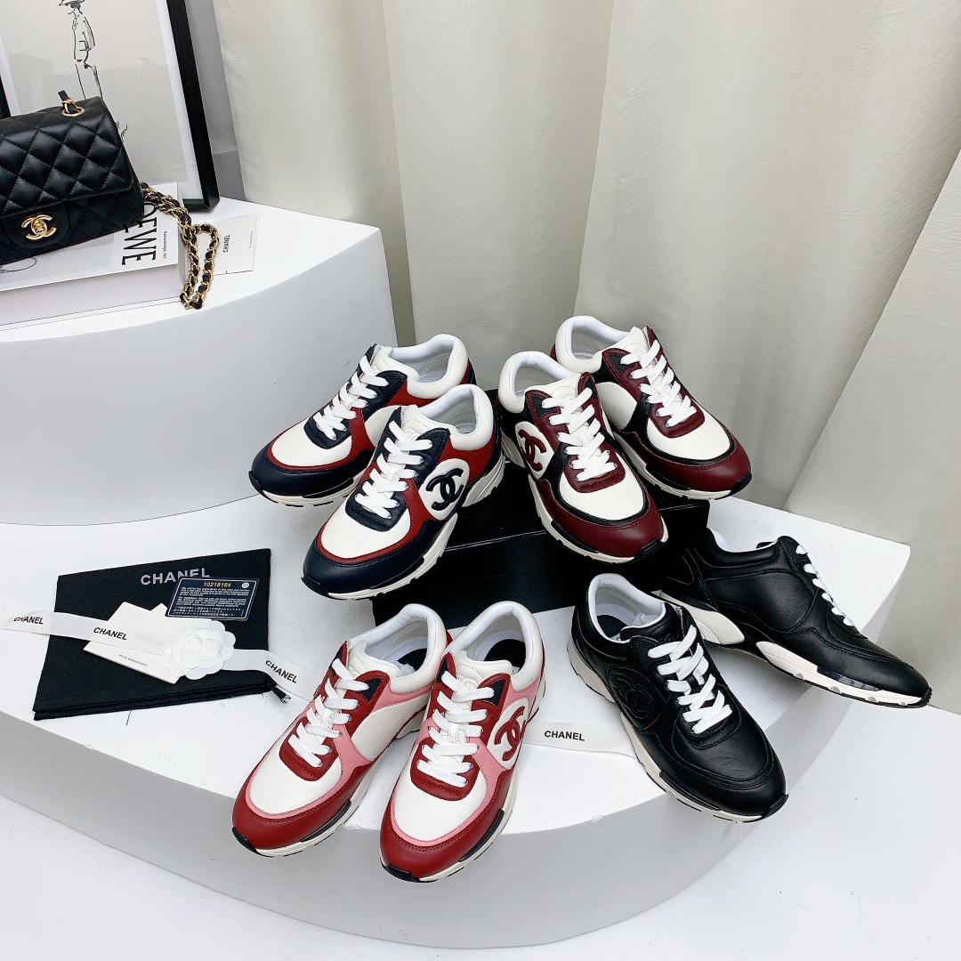 TOP CHANEL Imported High Velvet Waterproof Technology Sports Shoes - 4.5CM - 3 Colors