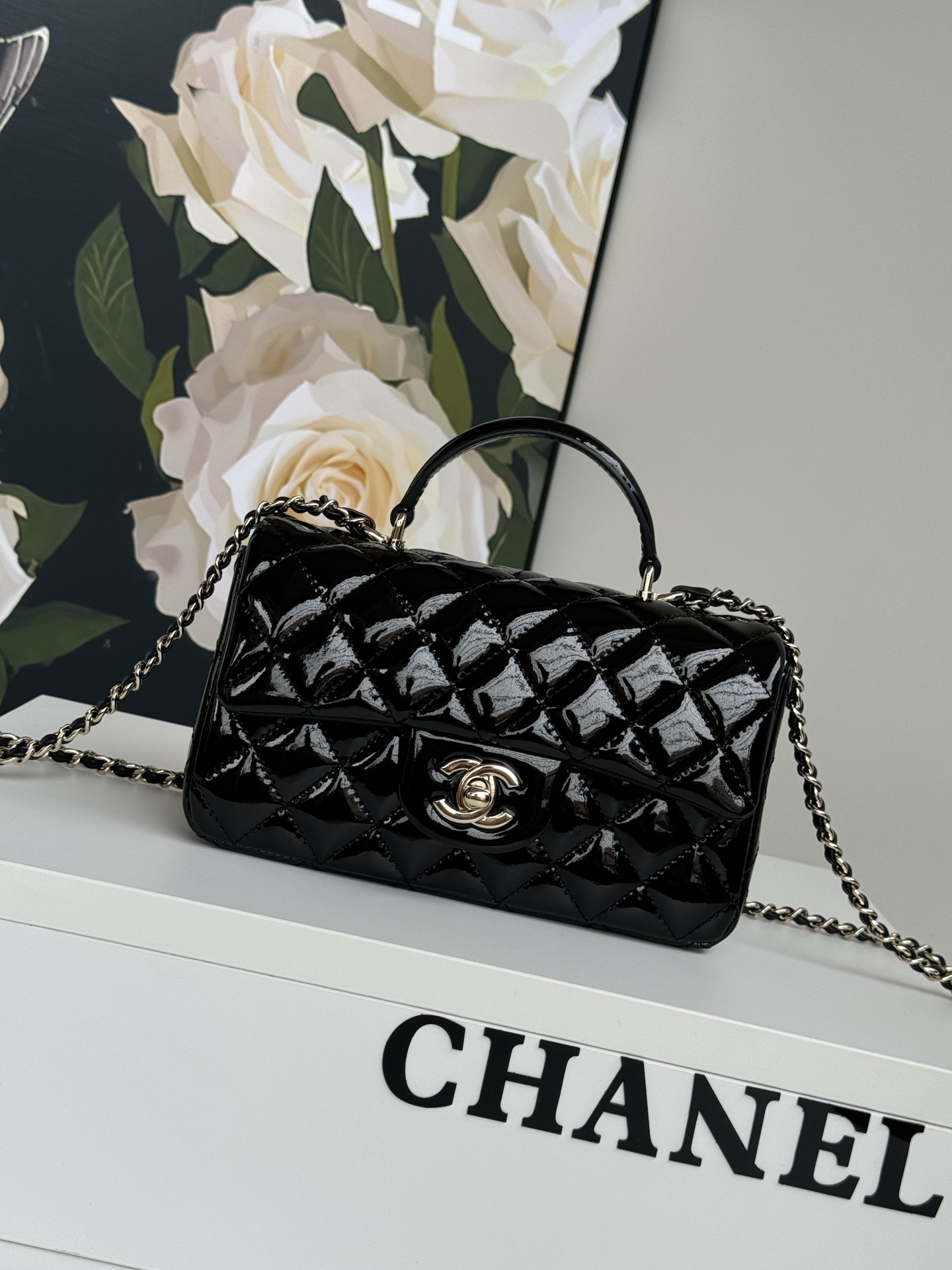 TOP CHANEL Mini CF Handle Bag 20x12x6cm - 2 Color