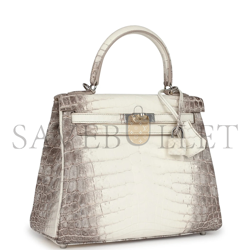 HERMÈS 28 MATTE HIMALAYAN NILOTICUS WITH PALLADIUM HARDWARE (28*22*10cm)
