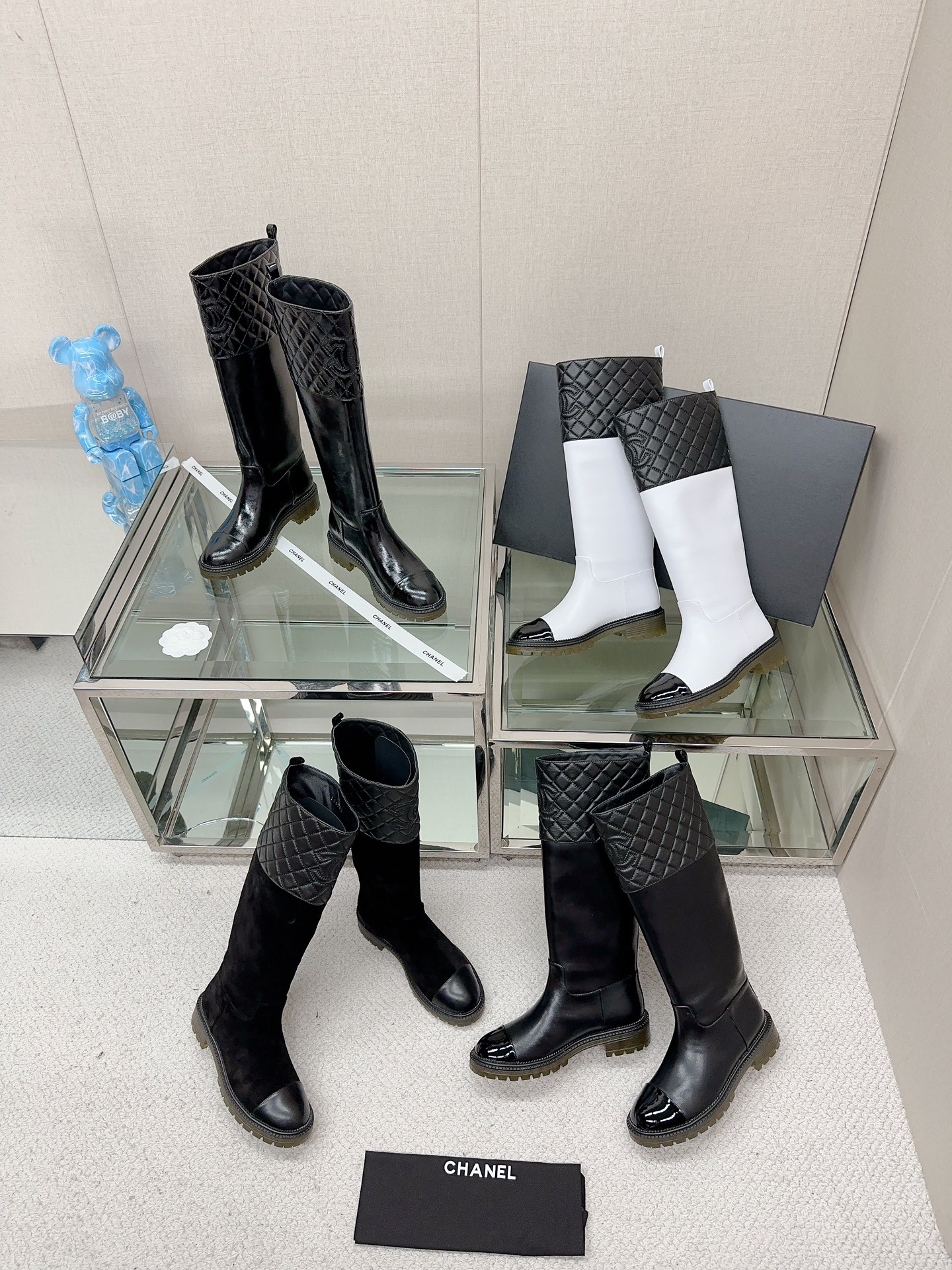 TOP CHANEL Lozenge Knight Boots - 5cm - 4 Colour