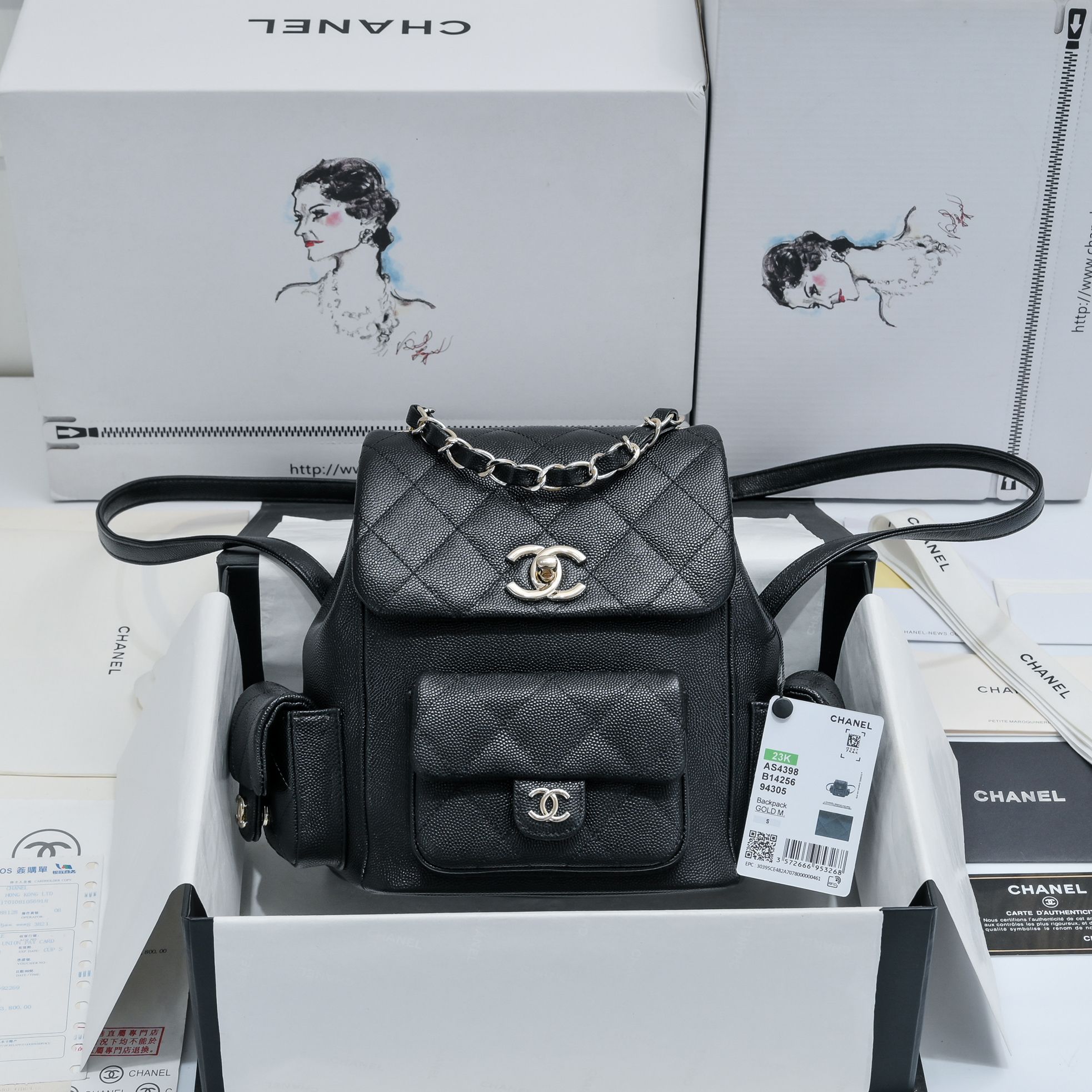 TOP CHANEL 23k Duma Bags - GHW&SHW - 21.5X19.5X12cm - Six Colors