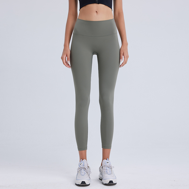 Womens Seamless Bare-Sensation Yoga Leggings