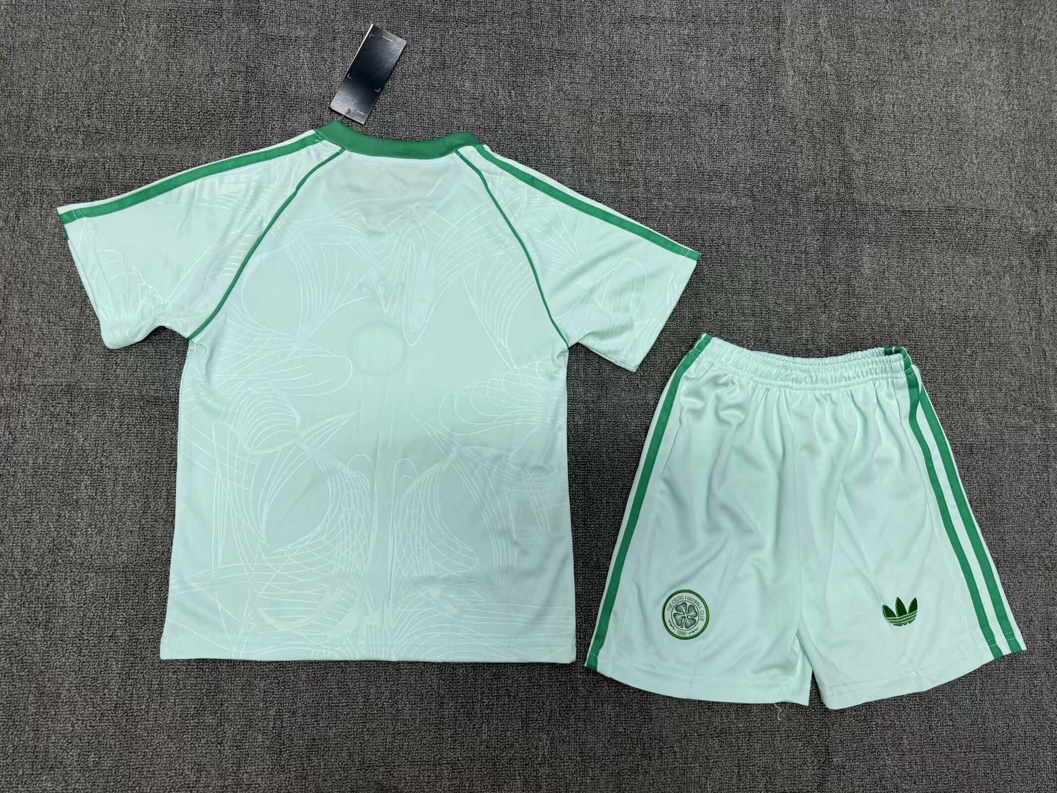 2025/2026 Celtic Special Edition Light green Football Shirt 1:1 Thai Quality Kids Size