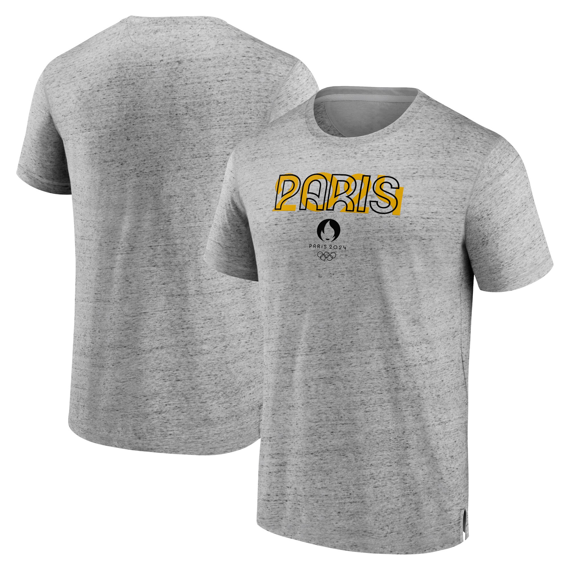 Men's Fanatics Heather Gray Paris 2024 Summer Olympics Circle Depth Fashion T-Shirt