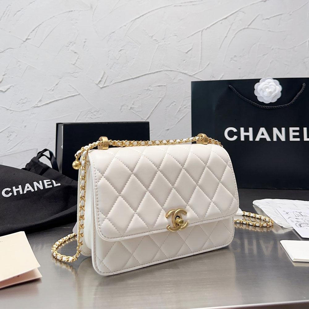 Chanel WOC Bag Double Golden Beads (Replica)