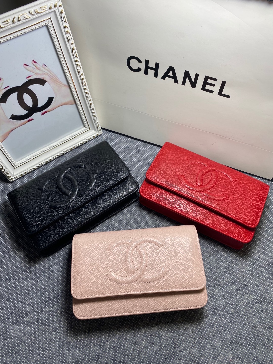 TOP CHANEL WOC Bag 19x12.5x3.5cm - 3 Color