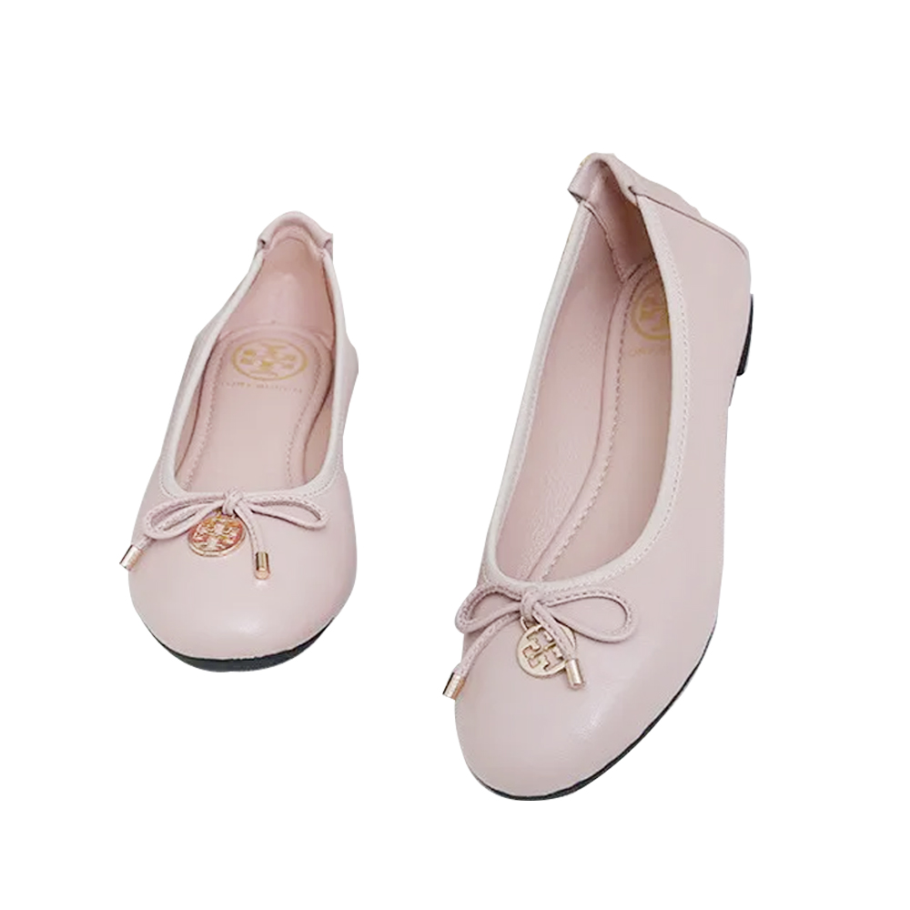 Tory Burch Leather Round Bow  Sandals Slide (Replica)