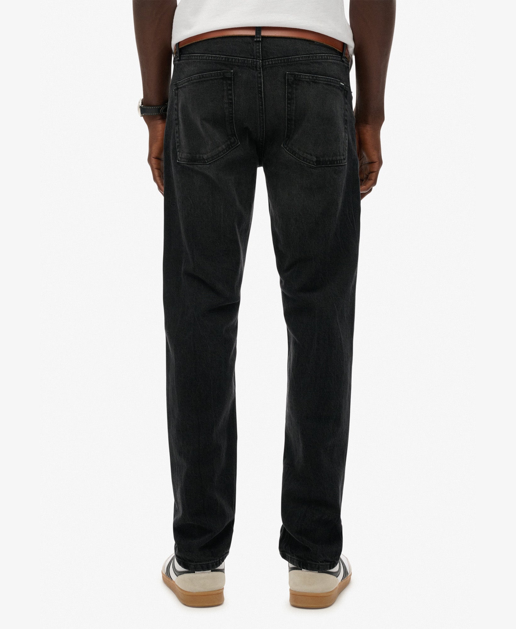 Vintage Slim Straight Jeans | Worn Black 32