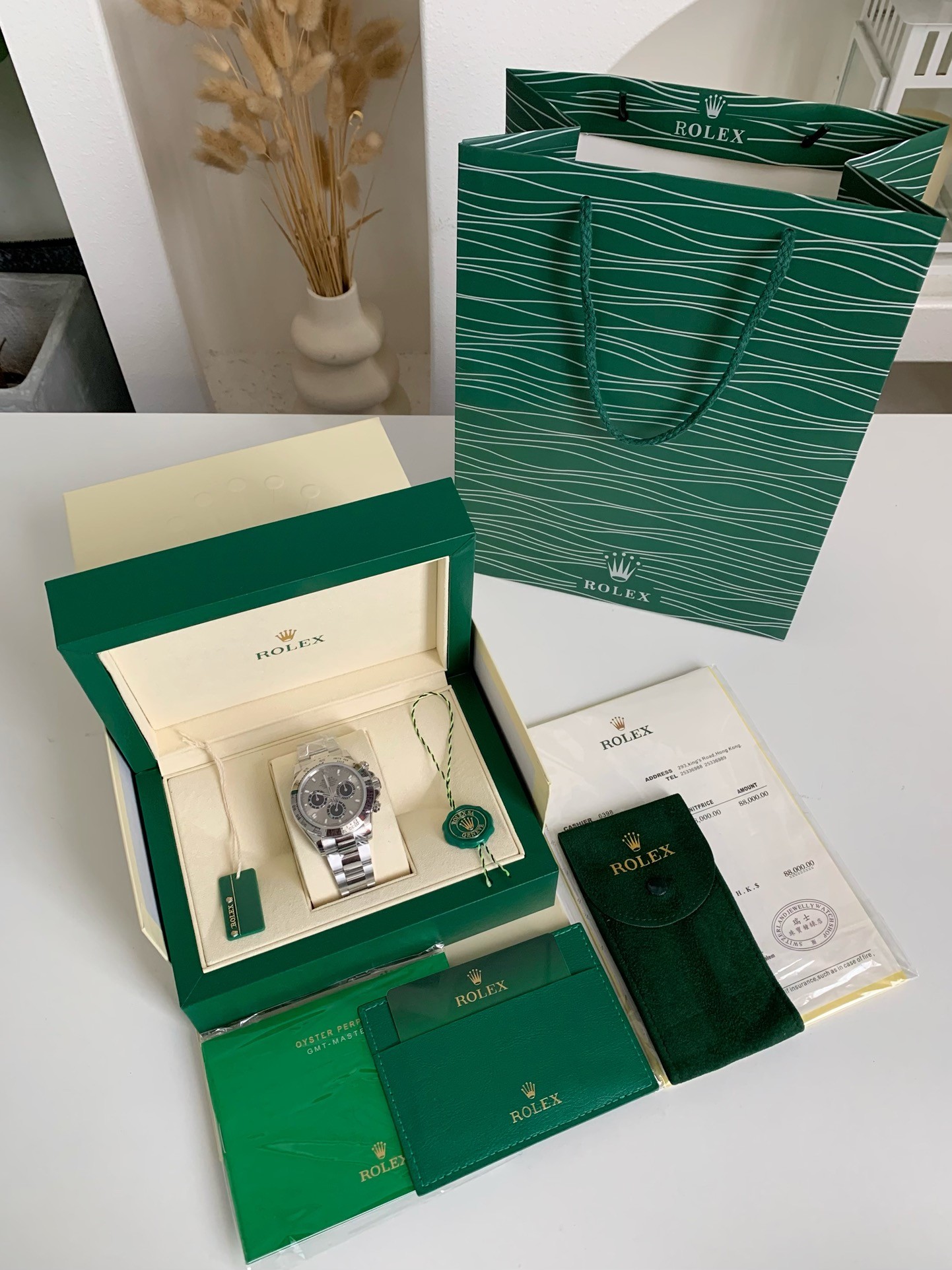 Rolex Cosmometer Type Daytona Cement Grey Gold Watch