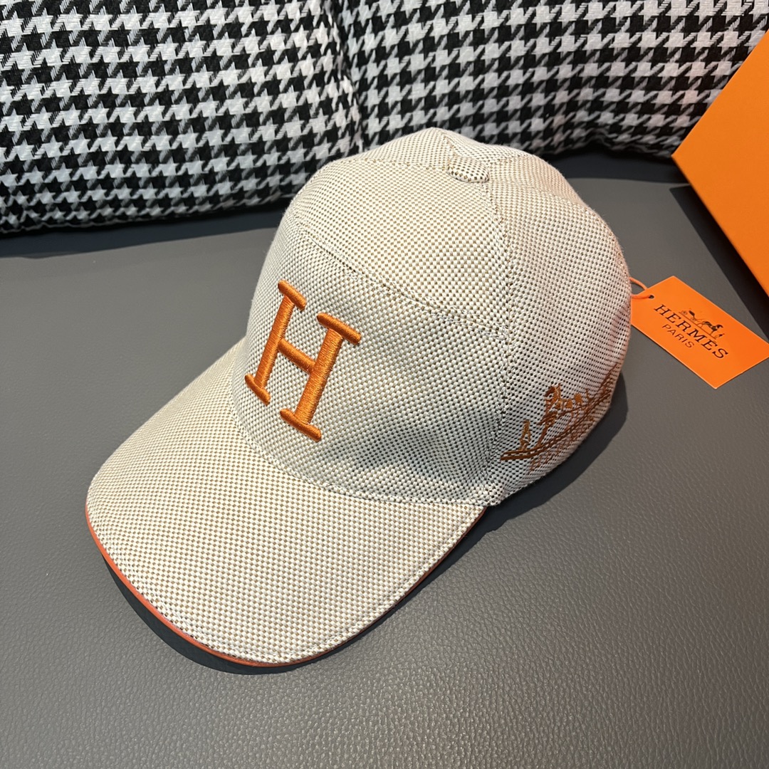 TOP HERMES Breathable Canvas Baseball Cap - 3 Colors