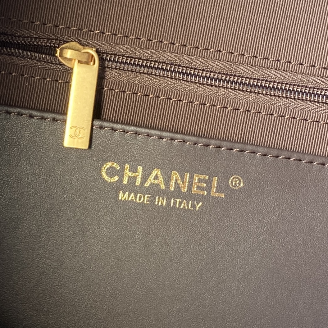 TOP CHANEL  26C  Hobo Bag Suede 29×35×13cm - Brown