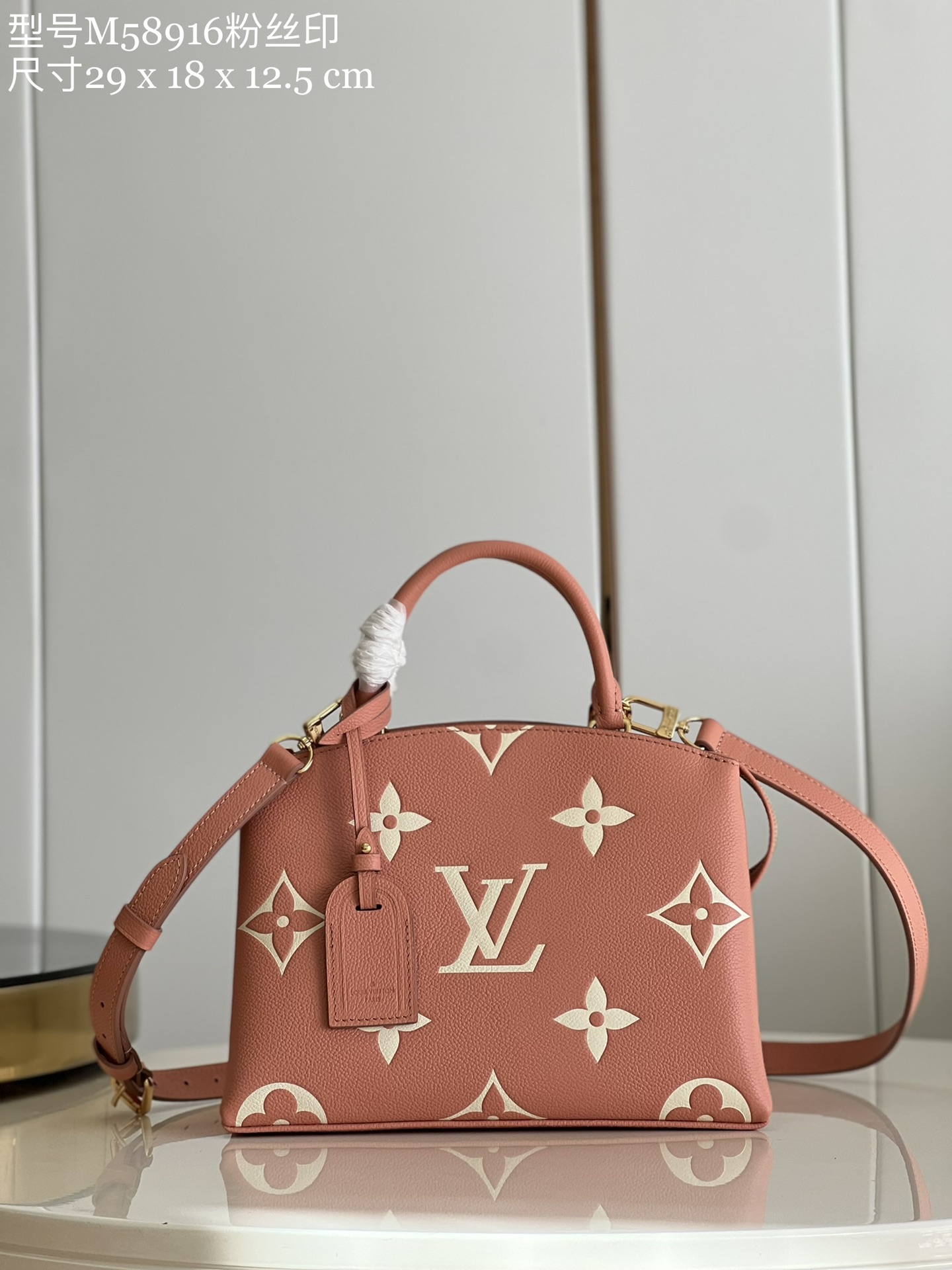 TOP Louis Vuitton LV Grand Palais Handbag 29 x 18 x 12.5 cm /34 x 24 x 15 cm - Pink