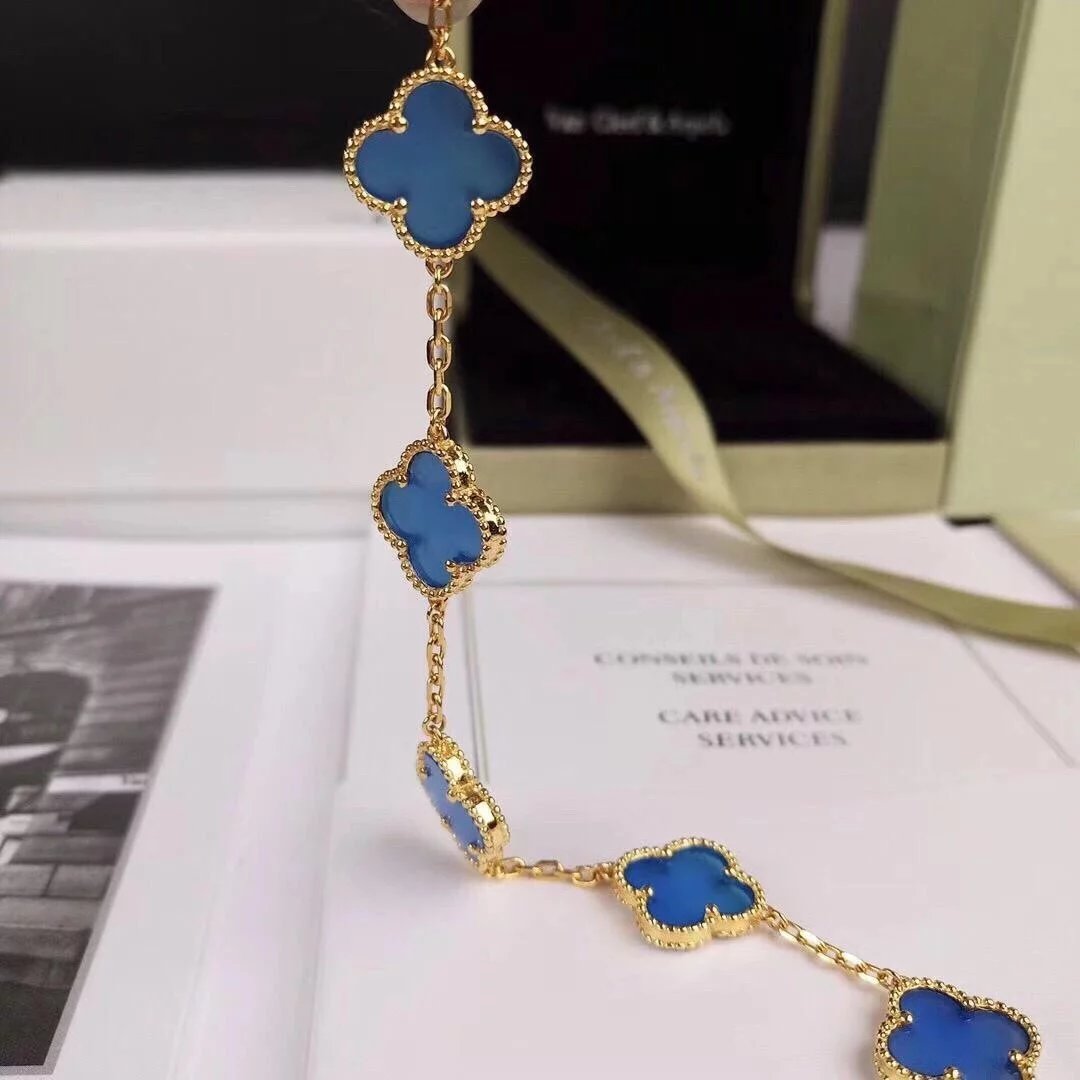 Van Cleef&Arpels VCA alhambra Bracelet Blue agate