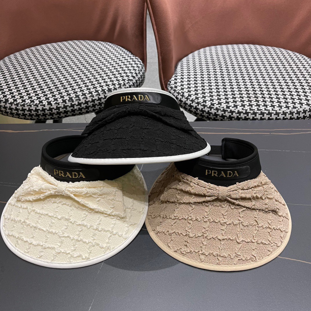 TOP PRADA Sunscreen Hat - 3 Color