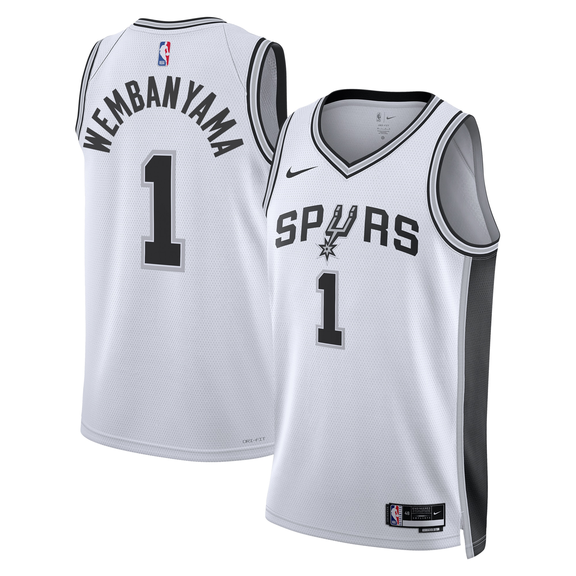 San Antonio Spurs Victor Wembanyama Association Edition Swingman Jersey – White