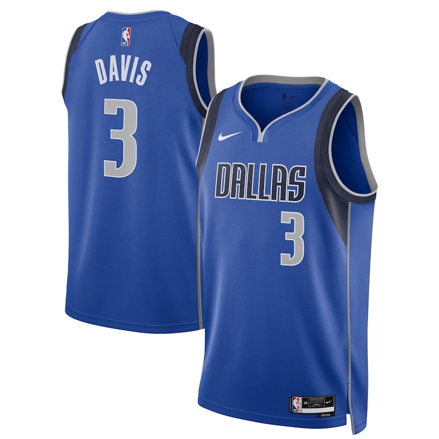 Unisex Dallas Mavericks Anthony Davis Blue Jersey - Icon Edition